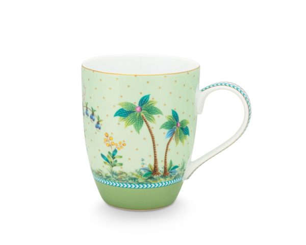 Mug Jolie Gold Dots Green