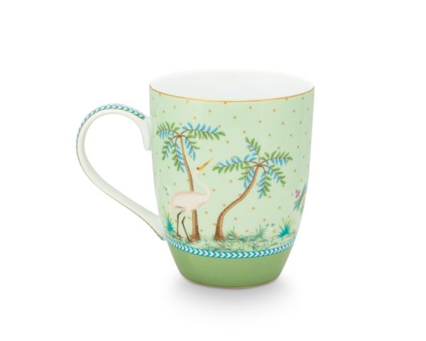 Mug Jolie Gold Dots Green