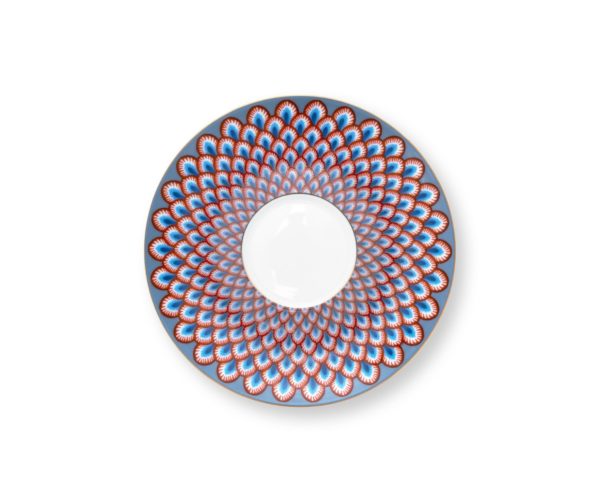 Taza y plato Flower Festival Light Blue