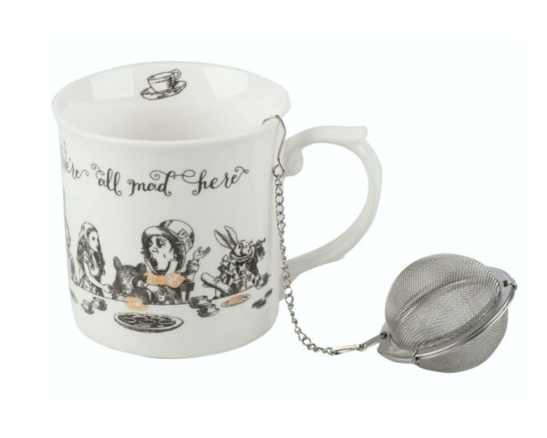 Alice in Wonderland Mug con infusor