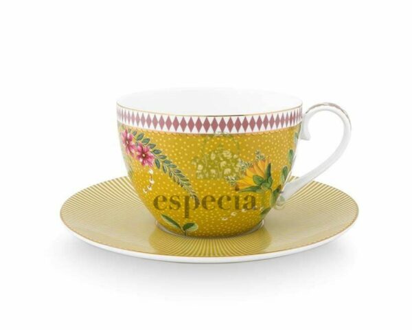 Taza y Plato Majorelle Yellow
