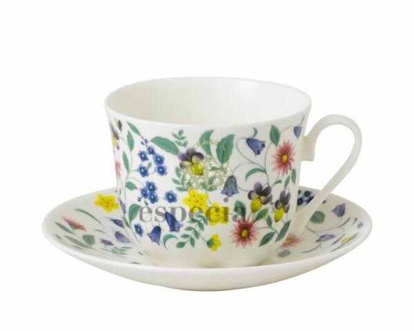 Taza de Desayuno Floral