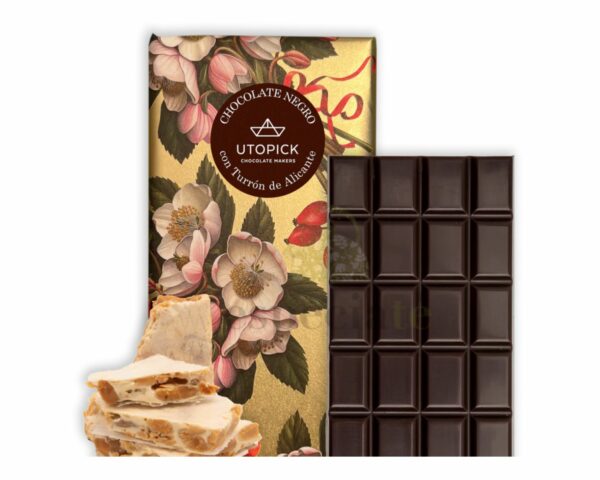 Chocolate negro con Turrón de Alicante