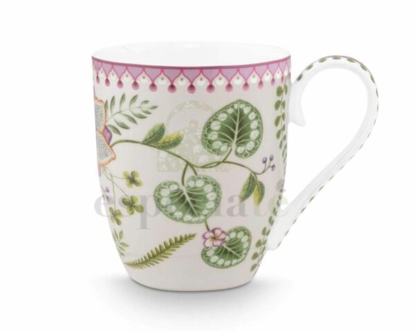 Mug XL White Lily&Lotus