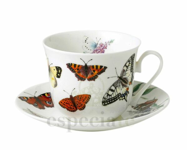 Taza y Plato de Desayuno Mariposas
