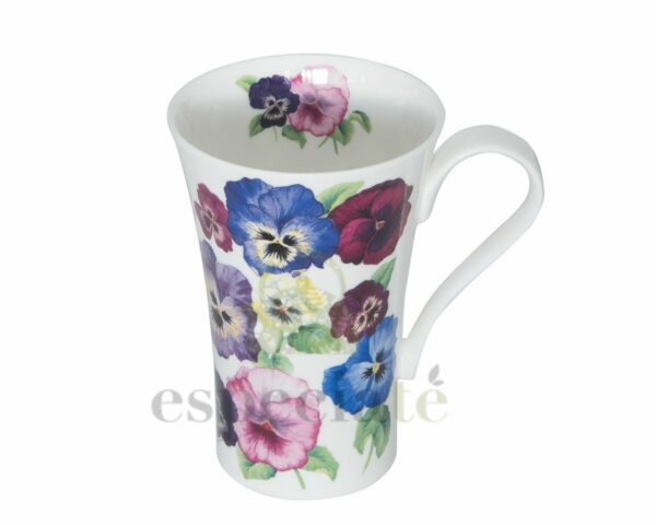 Latte Mug Pansies