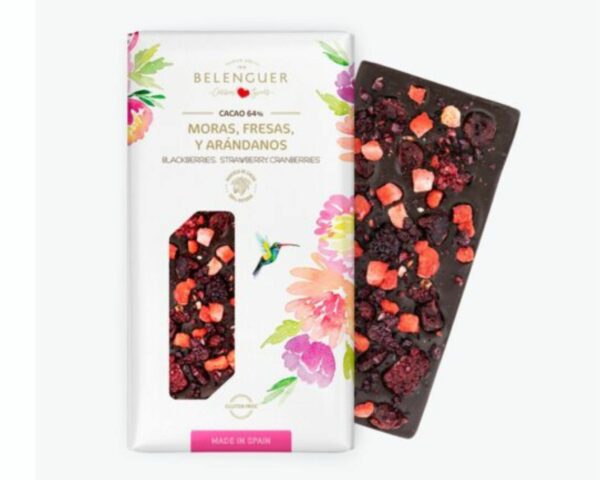 Chocolate con Moras, Fresas y Arándanos