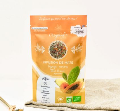 Mate con Piña y Papaya